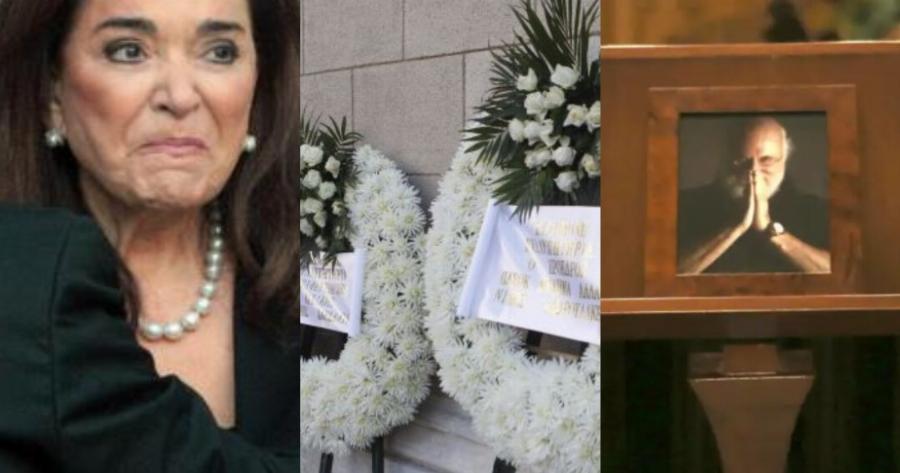 Όλοι παρατήρησαν το στεφάνι της Ντόρας Μπακογιάννη και δάκρυσαν: Το στεφάνι στην κηδεία του Διονύση Σαββόπουλου που ράγισε καρδιές