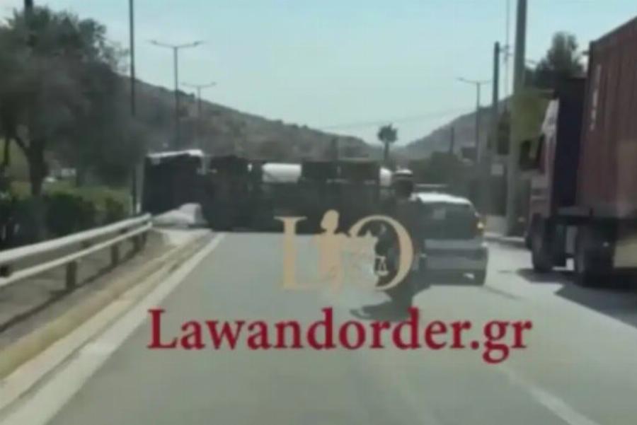 Τούμπαρε βυτιοφόρο στην Αθήνα – Συναγερμός για διαρροή υγραερίου – Διακοπή κυκλοφορίας