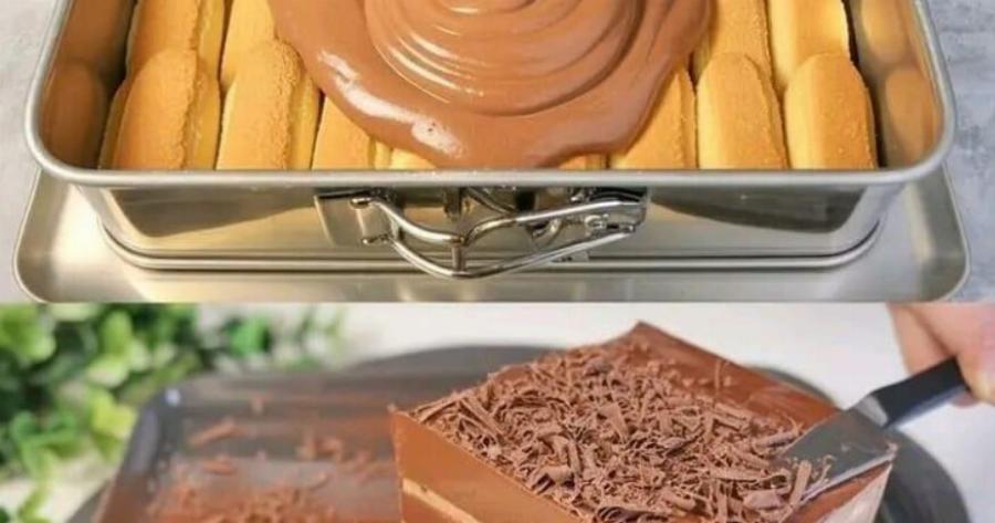 Κέικ Ψυγείου με Μπισκότα & Σοκολατένια Κρέμα που Λιώνει στο Στόμα