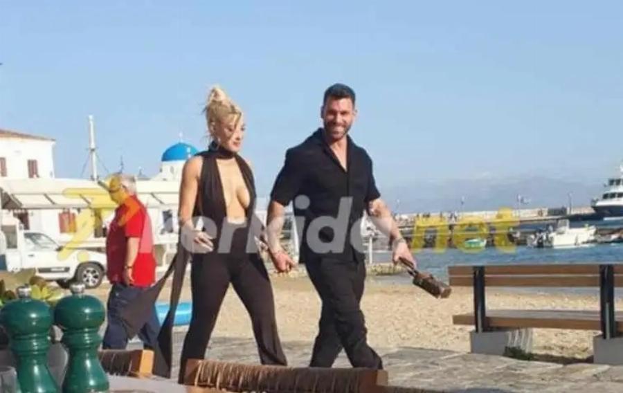 Δεν πρόσεξαν τις κάμερες: Χέρι χέρι Ιωάννα Τούνη – Στάθης Σχίζας στη Μύκονο