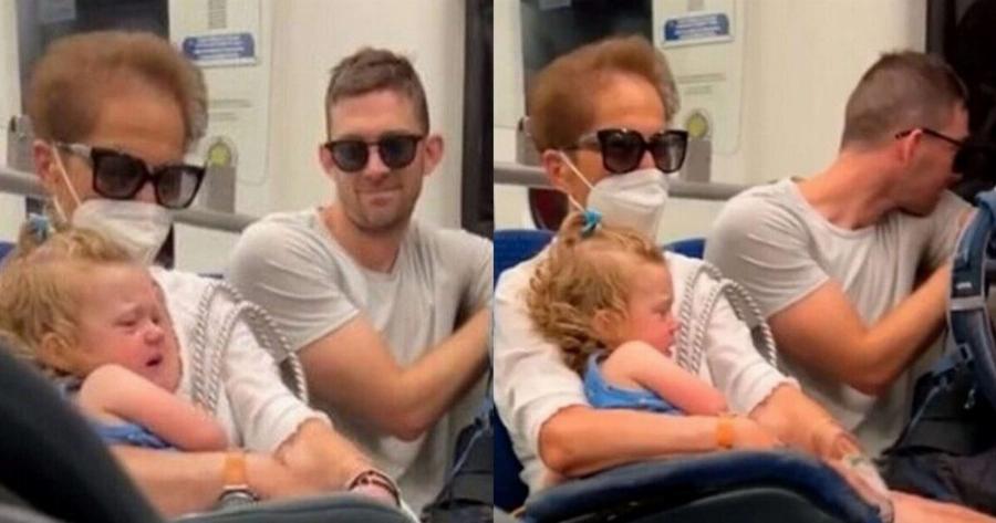 Κάνει τον γύρο του ίντερνετ: Ελληνίδα γιαγιά παίρνει αγκαλιά κόρη τουρίστριας στο μετρό για να την ηρεμήσει