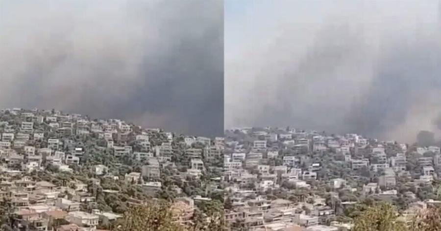 ΕΚΤΑΚΤΟ ΤΩΡΑ Μπαίνει στο Χαλάνδρι η μεγάλη φωτιά