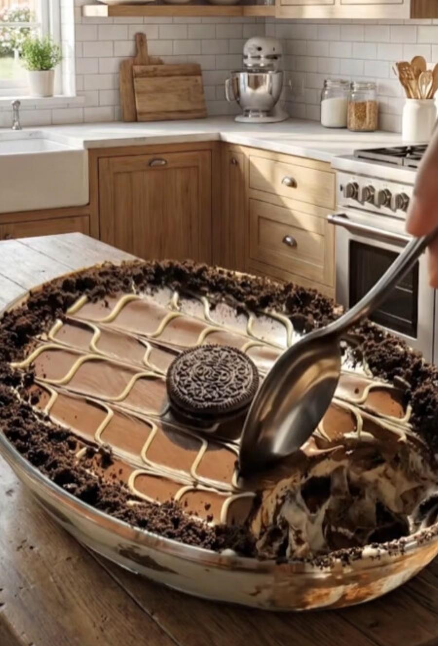 Ο γιος μου έφερε σπίτι τους φίλους του για τον αγώνα και εγώ τους έφτιαξα παγωμένη τούρτα με Ορεο