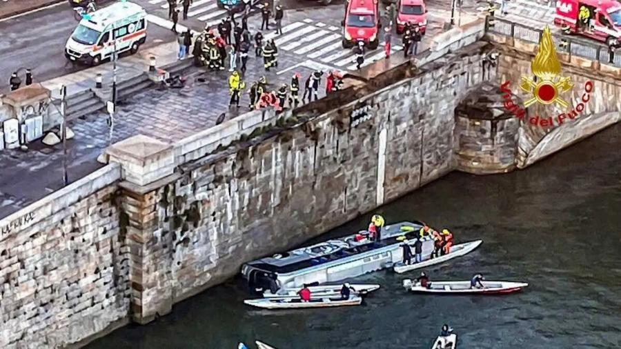 Νέα Tραγωδία: Λεωφορείο έπεσε σε ποτάμι – Νεκρός ο οδηγός