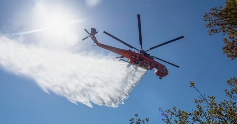 Μεγάλη φωτιά στη χώρα μας: Σηκώνονται εναέρια μέσα