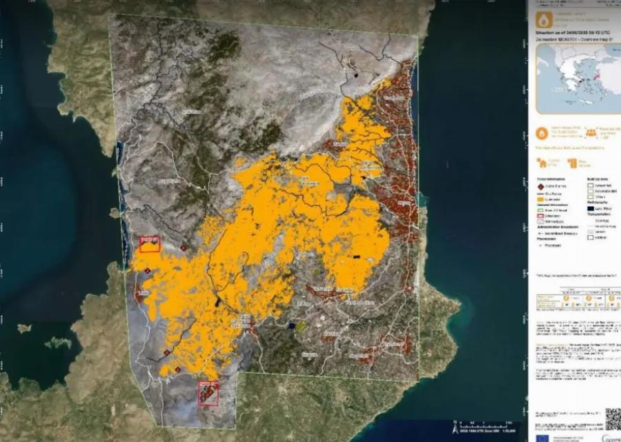 ΣOK – Auτoς σuvελnφθn πριν από λίγο – Έτσι ξεκίvnσε η φωτıά στη Χίο
