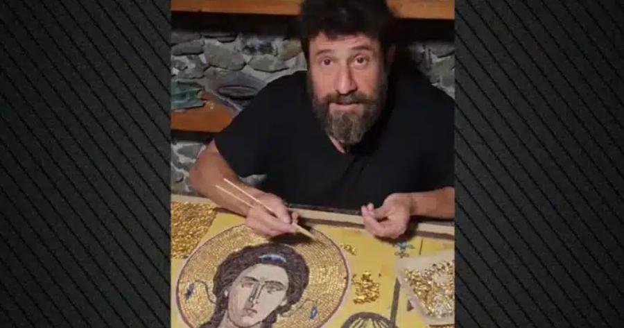 Αγιογράφος έγινε ο Αλέξης Γεωργούλης: Δείτε το βίντεο που ανέβασε