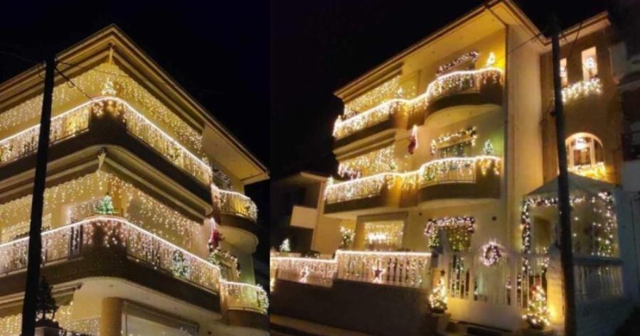 Το χαζεύει όλη η χώρα: Το πιο στολισμένο σπίτι στην Ελλάδα άναψε και φέτος τα φώτα του και μαγεύει