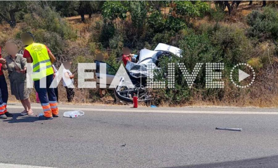 Πύργος: Δυστύχημα σε σύγκρουση νταλίκας με τρία αυτοκίνητα στην Εθνική οδό – Νεκροί μητέρα και παιδί