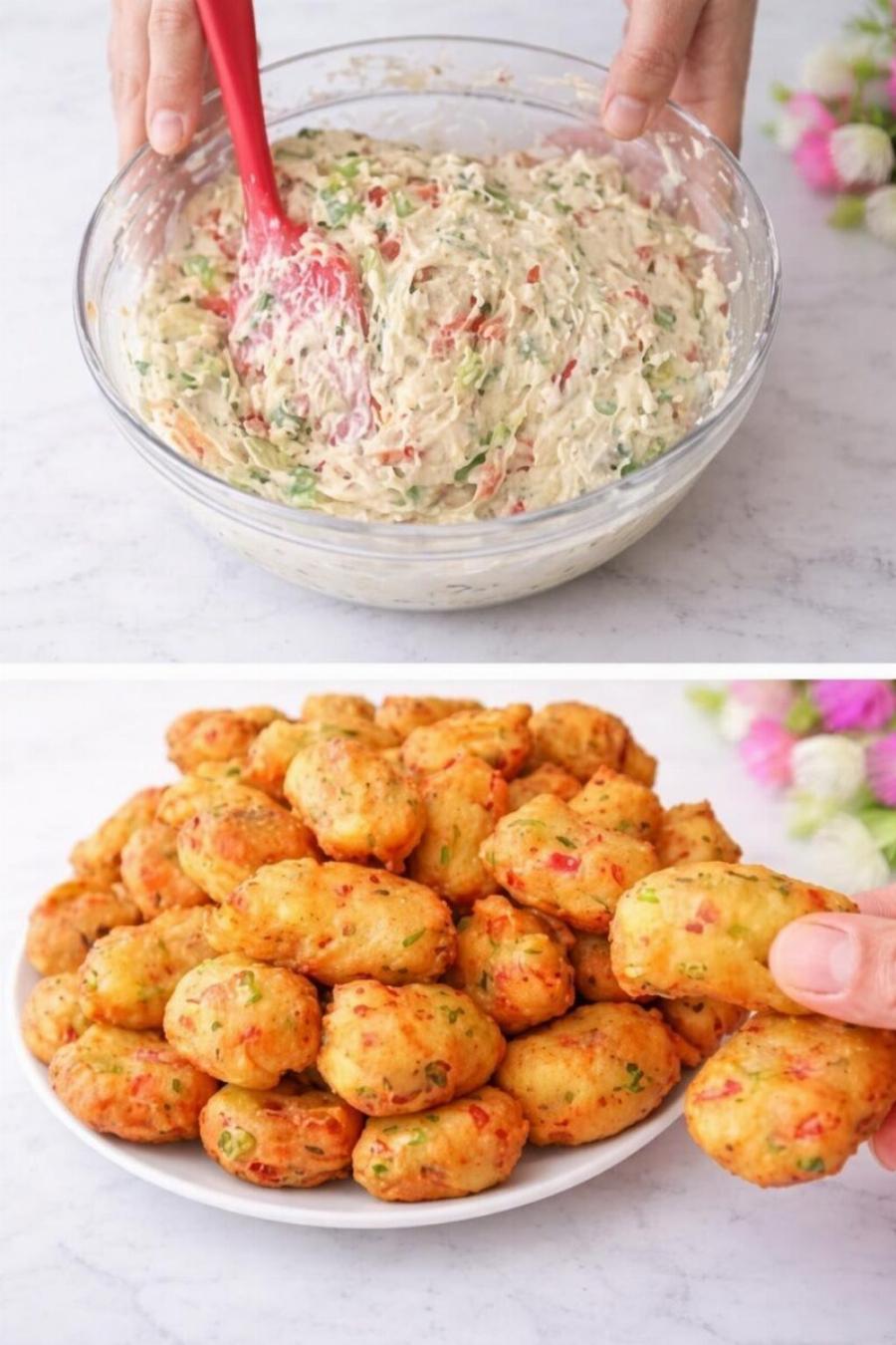 Τηγανίτες λαχανικών με τυρί που μπορεί να τις φτιάξει και η πιο αρχάρια μαγείρισσα