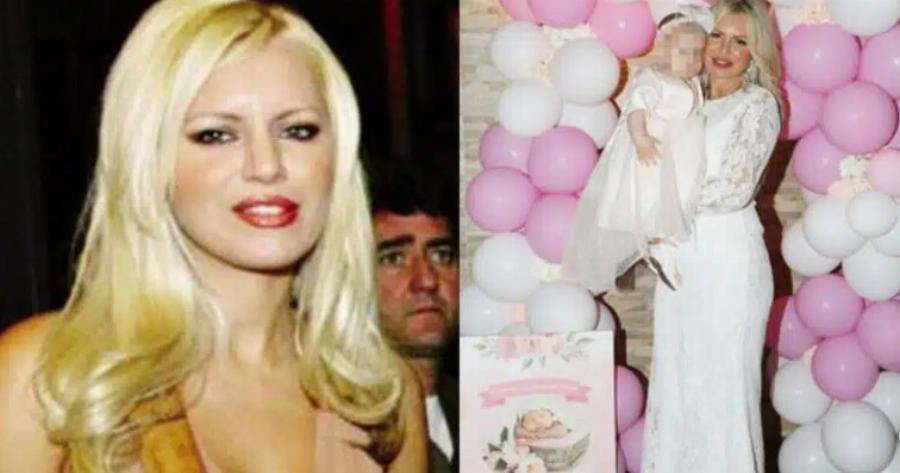 Όλη η εκκλησία γύρισε να την δει: Γιαγιά στα 53 η Τάρια Μπούρα, βάπτισε την εγγονή της με δαντελένιο φόρεμα και mules