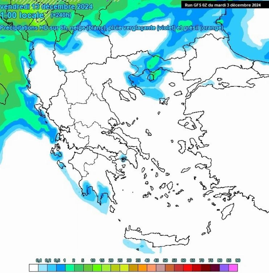 Καιρός: Η Ελλάδα ντύνεται στα λευκά από 13 Δεκέμβρη – Τι δείχνει γαλλικό προγνωστικό μοντέλο