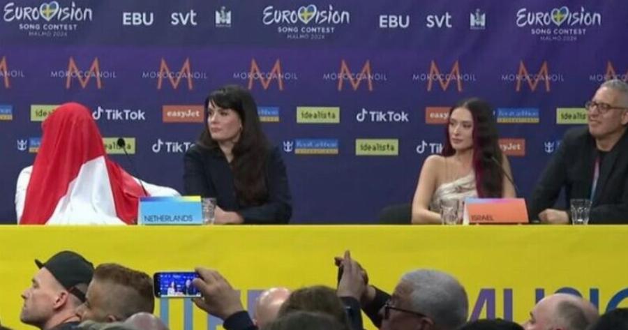 Δεν ήταν μόνο η Μαρίνα Σάττι: Και ο Ολλανδός διαμαρτυρήθηκε έτσι όταν μίλησε η τραγουδίστρια του Ισραήλ