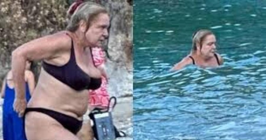 Μία από μας: Η Μαρία Καβογιάννη στα 66 της φωτογραφήθηκε στην παραλία και είναι μια απλή γυναίκα χωρίς ρετούς και φίλτρα
