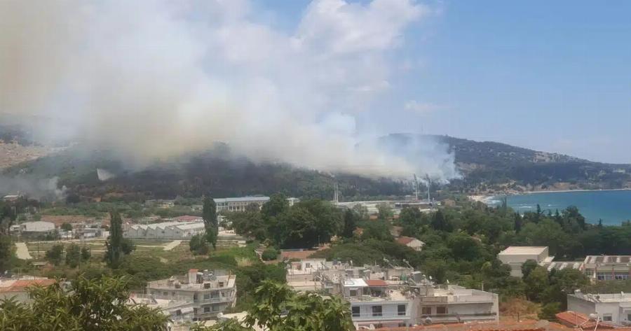 Φωτιά τώρα: Καίγεται δάσος ανατολικά της πόλης – Προειδοποιητικό μήνυμα του 112