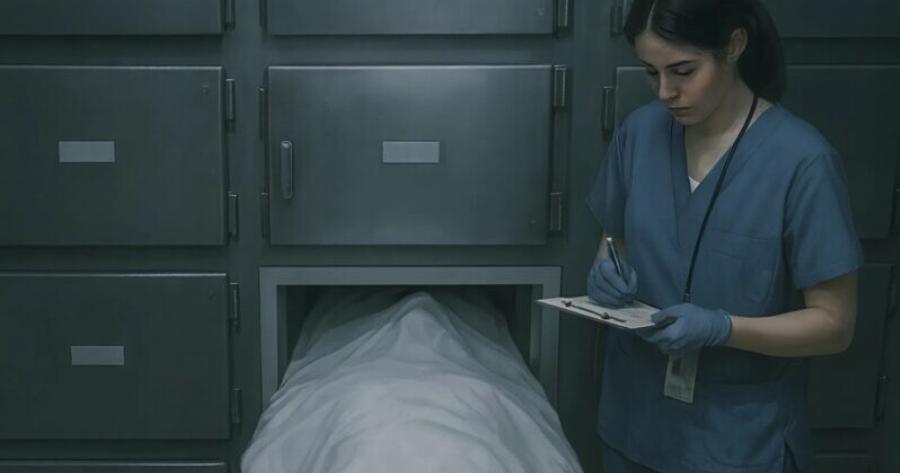 Ακούγοντας έναν απρόσμενο θόρυβο κάτω από το σεντόνι, η νοσοκόμα του νεκροτομείου αποφάσισε να σηκώσει την άκρη του: αυτό που είδε εκεί την έκανε να παγώσει από τον τρόμο