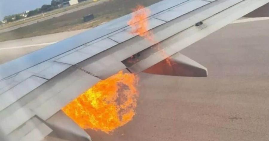 Αεροπλάνο γνωστής αεροπορικής εταιρείας έπιασε φωτιά κάνοντας δεκάδες επιβάτες να χρησιμοποιήσουν την τσουλήθρα έκτακτης ανάγκης