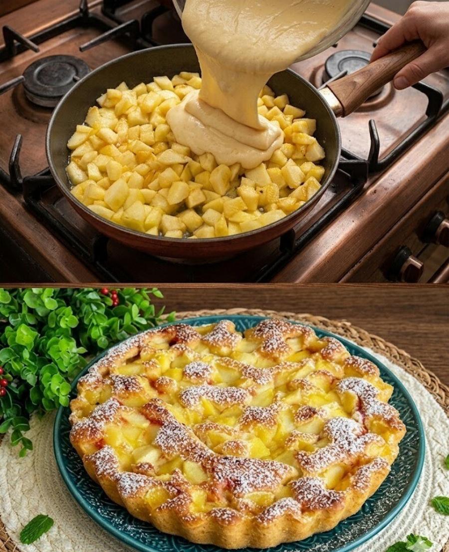 Μηλόπιτα με μόνο 3 μήλα και σε 10 λεπτά με τρελαίνει!