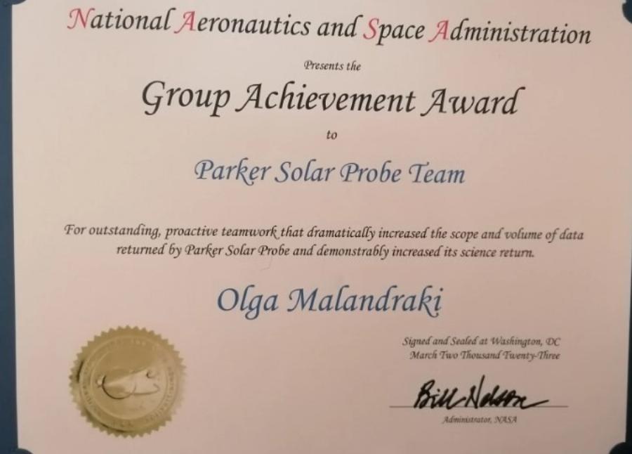 Εθνική υπερηφάνεια για τη σπουδαία Ελληνίδα: Η NASA έδωσε βραβείο στην ερευνήτρια Όλγα Μαλανδράκη