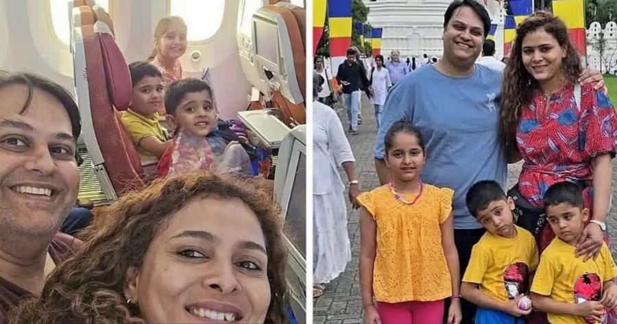 Η Tελεuταiα… σέλφι: Η οικογένεια με τα 3 παιδάκια που χαμογελά δευτερόλεπτα προτού πέσει το αεροσκάφος στην Ινδία και πpoκαλεi ΣOK