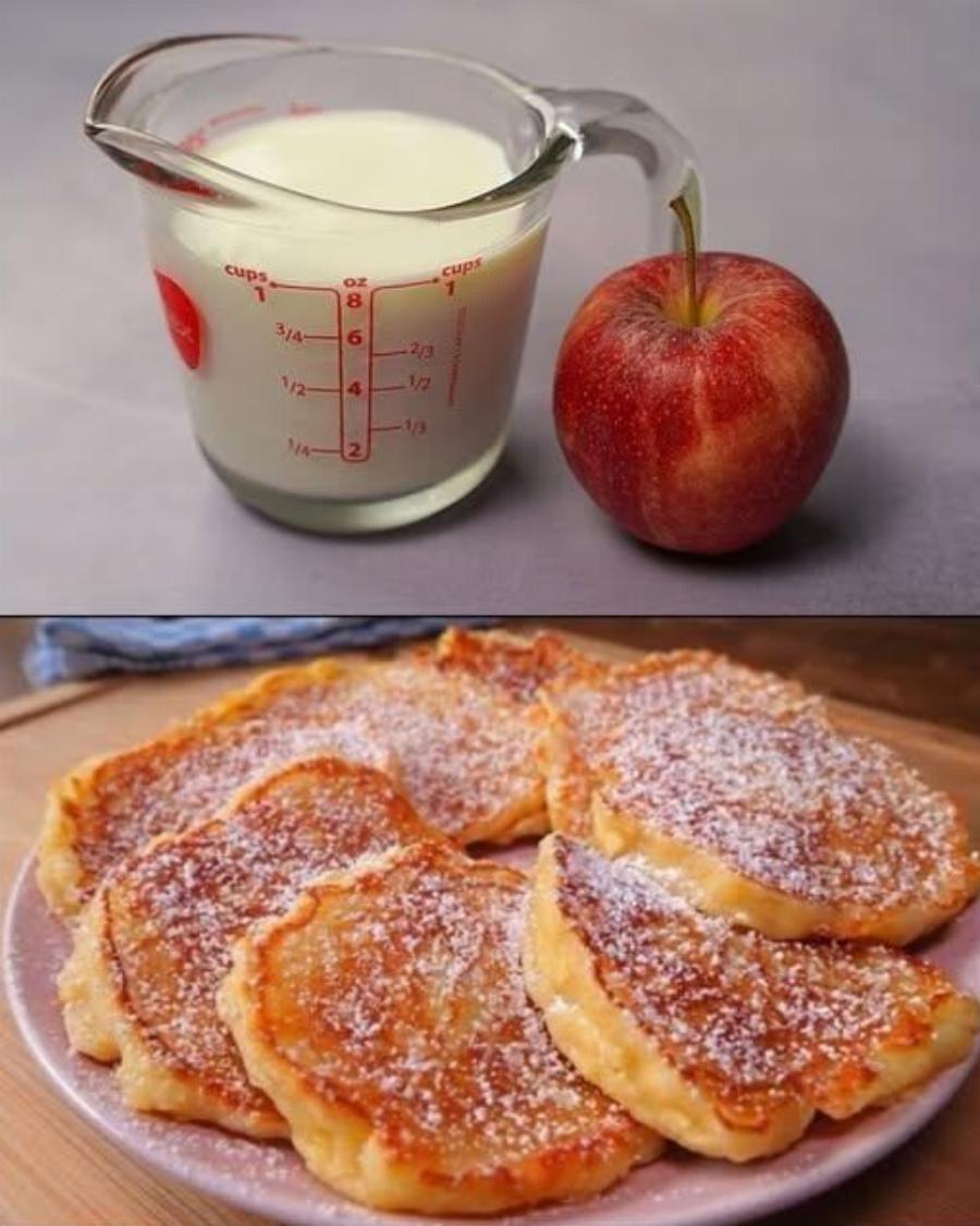 Εύκολα pancakes μήλου σε 5 λεπτά – γρήγορη συνταγή πρωινού και όχι μόνο