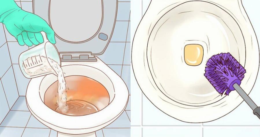 Πανίσχυρο σπιτικό καθαριστικό για να καθαρίσετε τη λεκάνη της τουαλέτα από άλατα και βρωμιές χωρίς τρίψιμο