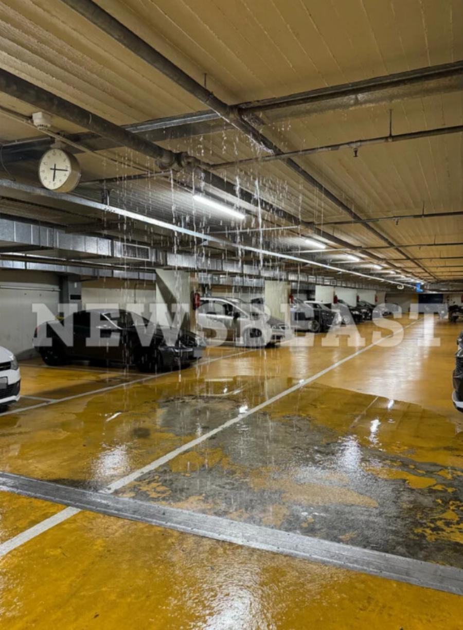 Νερά μπήκαν και στο parking της Βουλής από την χθεσινή βροχή – Απίστευτες εικόνες