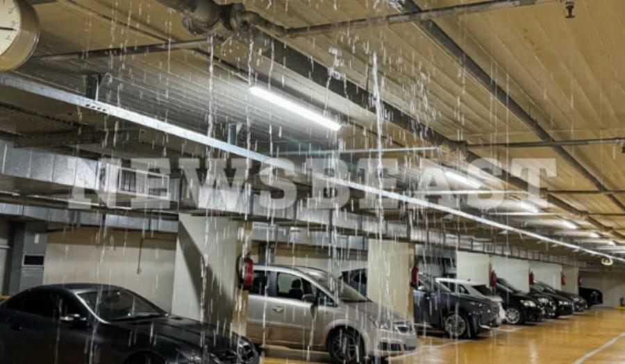 Νερά μπήκαν και στο parking της Βουλής από την χθεσινή βροχή – Απίστευτες εικόνες