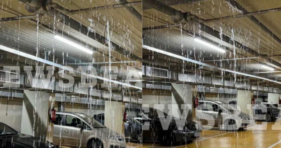 Νερά μπήκαν και στο parking της Βουλής από την χθεσινή βροχή – Απίστευτες εικόνες