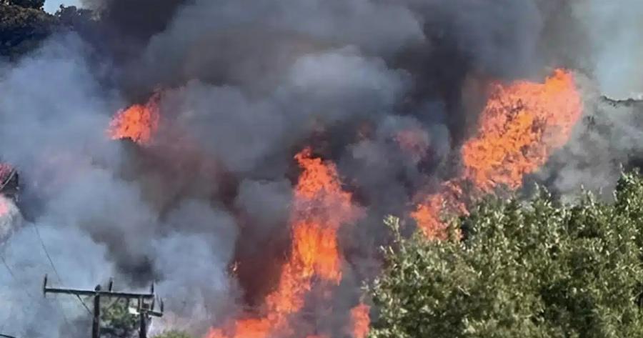 ΦΩΤΙΑ ΤΩΡΑ – ΣΥΝΑΓΕΡΜΟΣ ΣΤΗΝ ΠΥΡΟΣΒΕΣΤΙΚΗ