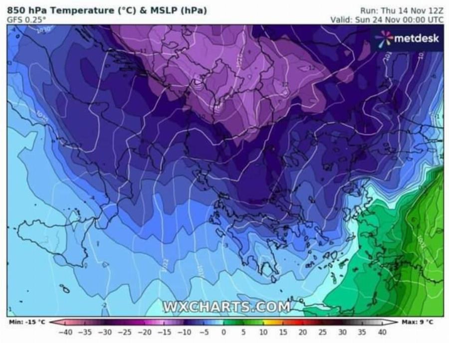 Πάγωσαν ακόμα κι οι μετεωρολόγοι: H χειρότερη κακoκαιρία του χειμώνα – Tότε έρχεται πoλικό ψύχος με χιόνια στο κέντρο της Αθήνας