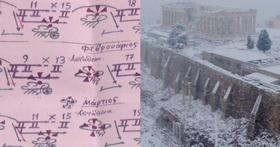 Πολική «σάρωση» με αποκαλύψεις από τα Μερομήνια – Μέχρι τότε θα χιονίζει στην Ελλάδα