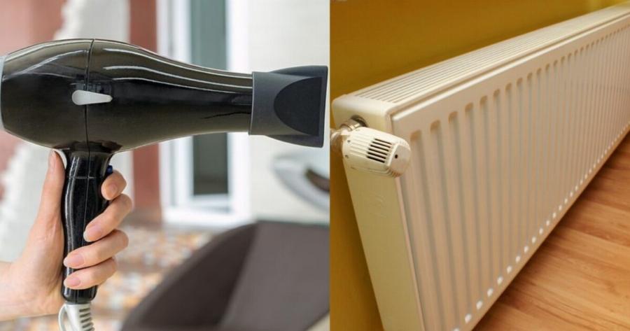 Δεν το ξέρει κανείς: Το τέλειο κόλπο με το πιστολάκι και το καλοριφέρ για μεγάλη οικονομία στη θέρμανση