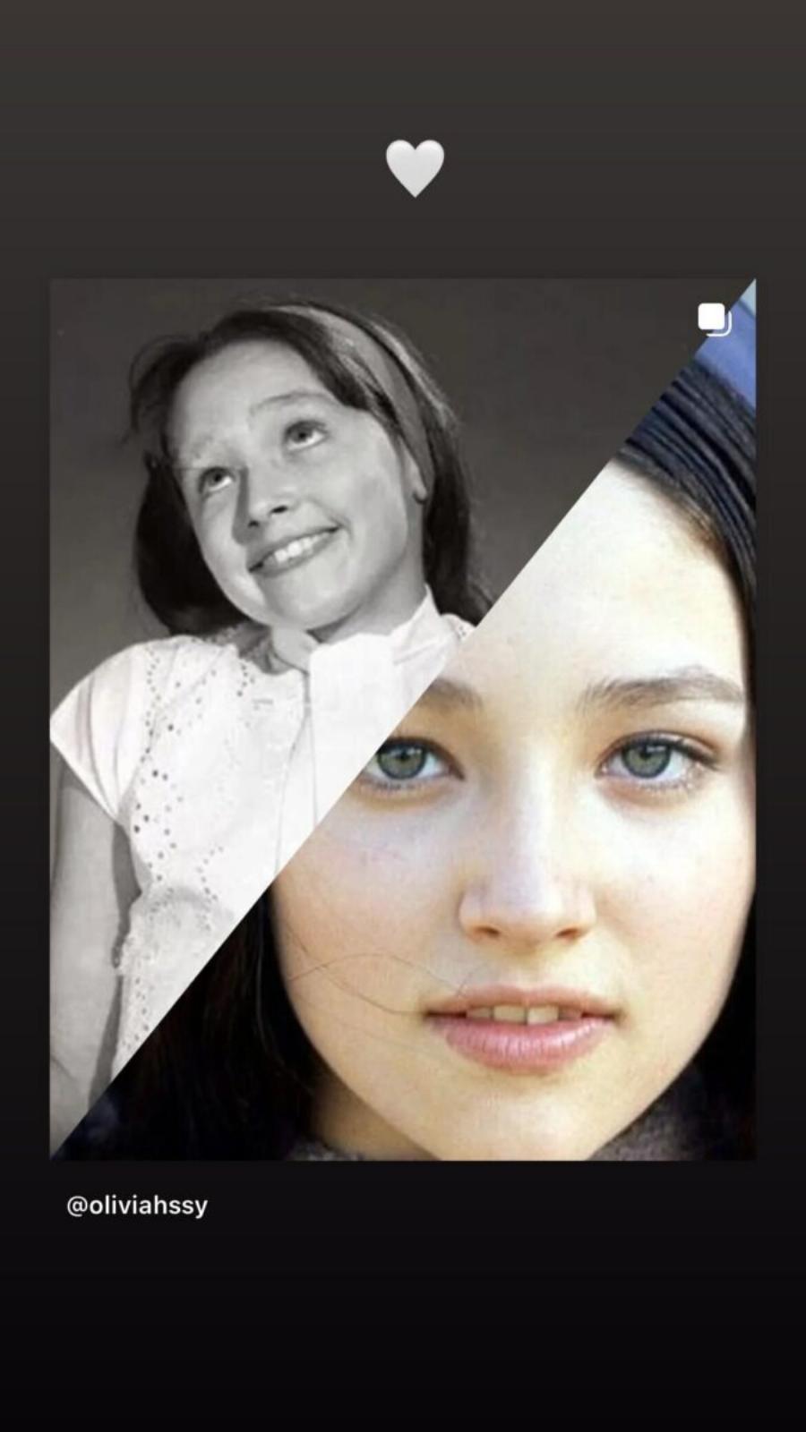 Πράσινα μάτια, πρόσωπο ολόιδιο, καστανά μαλλιά μέχρι τη μέση: Η κόρη της Ολίβια Χάσεϊ, που υποδύθηκε την Παναγία, είναι κλώνος της μητέρας της