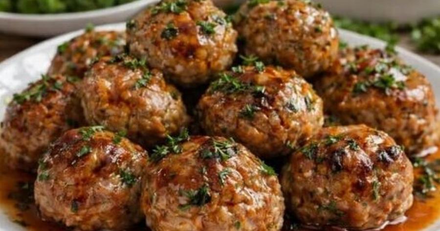 Ζουμερά κεφτεδάκια στο φούρνο με σάλτσα: Η εύκολη συνταγή που γίνεται ανάρπαστη