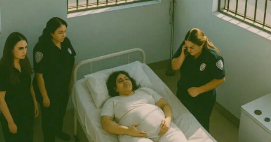 Γυναίκα γεννά σε δωμάτιο νοσοκομείου φυλακής: η μαία πλησιάζει να την εξετάσει, έπειτα ουρλιάζει από φρίκη