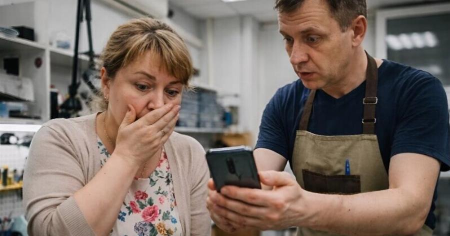 Έφερα το τηλέφωνο του αποθανόντος συζύγου μου για επισκευή, ήθελα να το φτιάξω και να το δώσω στη χρήση της πεθεράς μου· όμως όταν ο τεχνικός τελείωσε τη δουλειά και άναψε το τηλέφωνο, στην οθόνη εμφανίστηκε αμέσως ένα μήνυμα