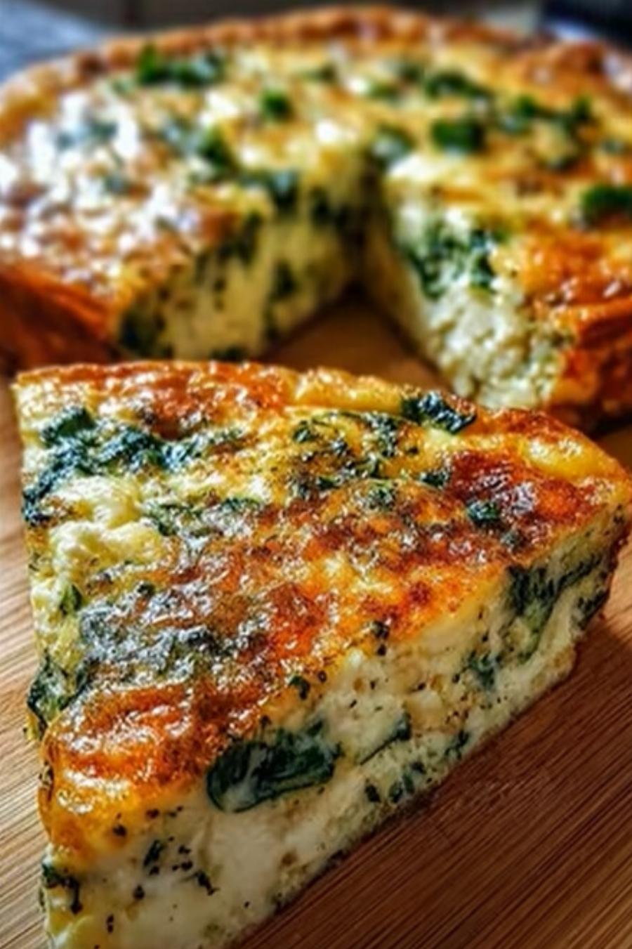 Αλμυρή Τάρτα με τυρί κότατζ και σπανάκι σκέτη απόλαυση