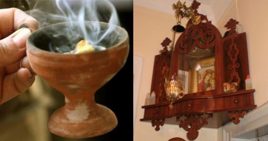 Λιβάνισμα: Η προσευχή που πρέπει να λέτε όταν λιβανίζετε για να σας προστατεύει ο Θεός, η Παναγιά και οι Άγιοί μας