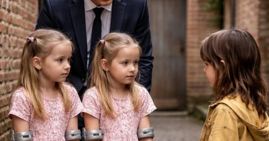 Μια μέρα, ένας πλούσιος επιχειρηματίας, μισό αστειευόμενος, είπε κάτι εκπληκτικό σε ένα άστεγο μικρό κορίτσι: «Αν καταφέρεις να βοηθήσεις τις δίδυμες κόρες μου να περπατήσουν ξανά… θα σε υιοθετήσω»