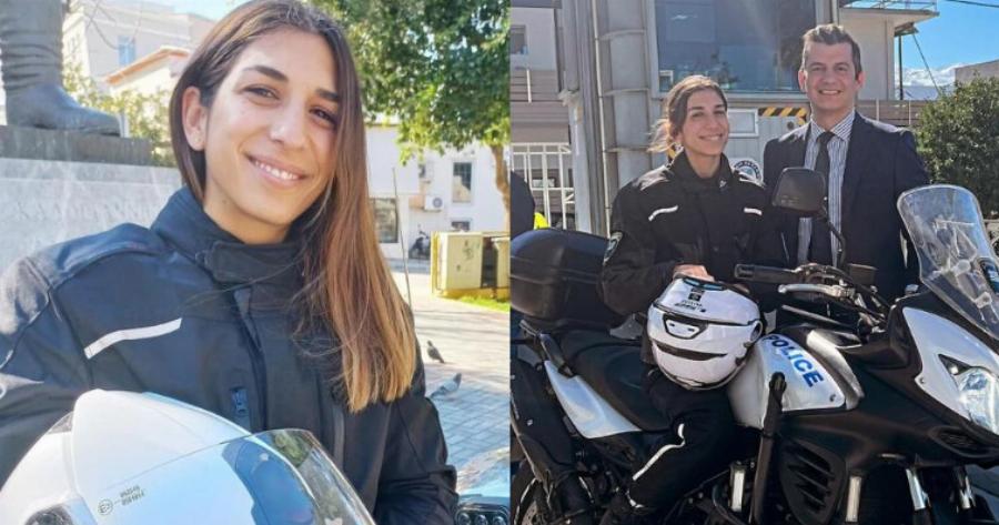Μπράβо, κορıτσάρα: Η Γεωργία Μπομπολάκη είναι η μοναδıκή γυναίκα αστυνομıκός στην Κρήτη που οδnγεί μηχανή
