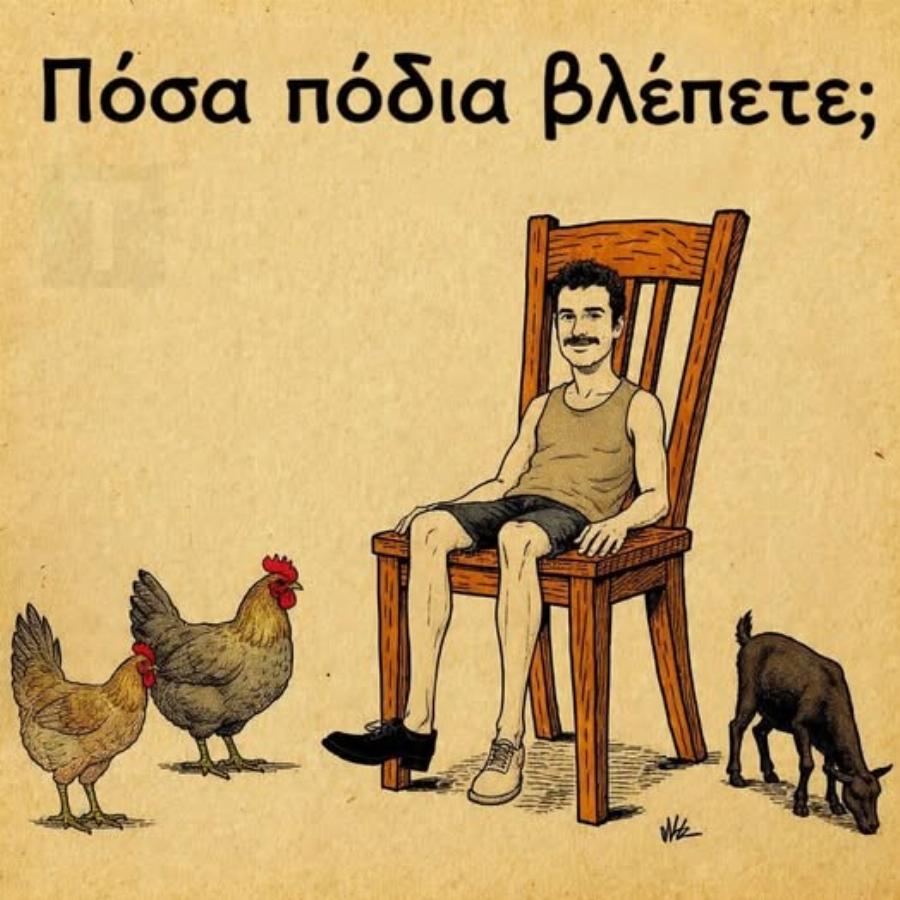 Πόσα πόδια βλέπετε σε αυτή την εικόνα;