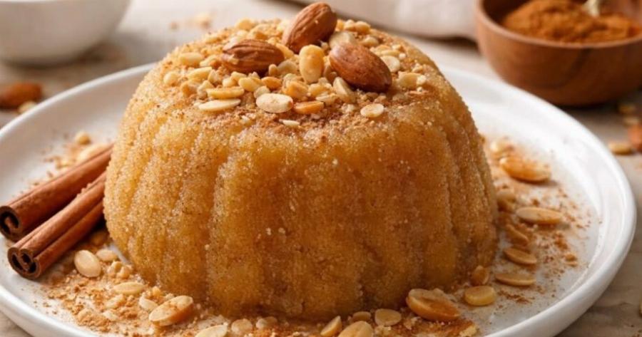 Σιμιγδαλένιος χαλβάς με 4 υλικά – Εύκολη παραδοσιακή συνταγή