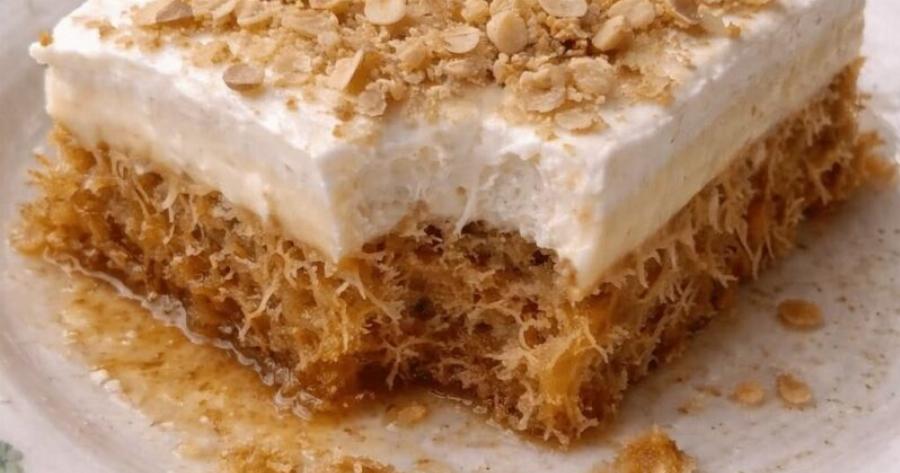 Κανταΐφι με κρέμα και σαντιγί: Το εύκολο σιροπιαστό γλυκό που γίνεται ανάρπαστο