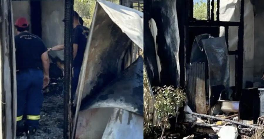 Φωτιά σε σπίτι από έκρηξη φιάλης υγραερίου – Χωρίς τις αισθήσεις του ένα άτομο – Απίστευτες εικόνες