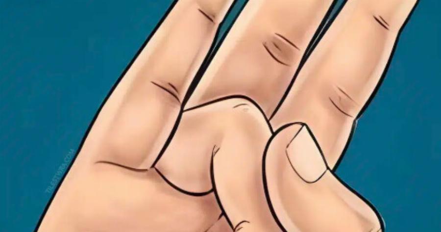 Τεντώστε τον παράμεσο σας με τον αντίχειρά σας και κρατήστε το για λίγα δευτερόλεπτα. Θα λατρέψετε το λόγο!