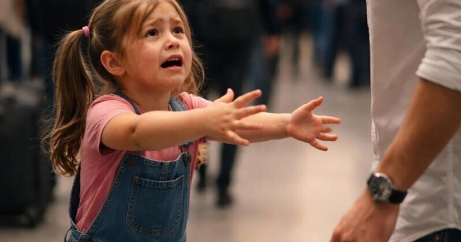 Ο άντρας ετοιμαζόταν ήδη να επιβιβαστεί στο αεροπλάνο, όταν ένα μικρό κορίτσι έτρεξε προς το μέρος του κλαίγοντας: «Συγγνώμη, παρακαλώ βοηθήστε με… η μαμά μου κοιμάται και δεν ξυπνά»