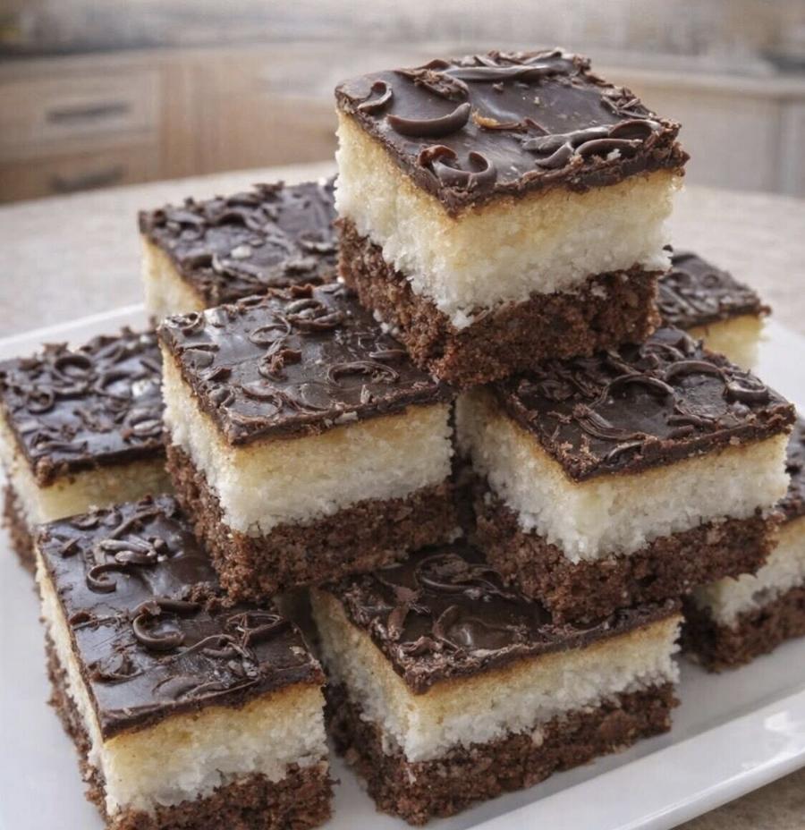 Σοκολατένιο κέικ με καρύδα: Εύκολη συνταγή με κρέμα σιμιγδαλιού