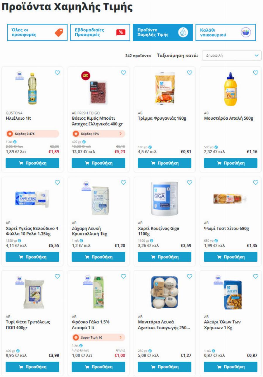 ΑΒ Βασιλόπουλος προσφορές: Το απόλυτο “ξεπούλημα” – Αυτά είναι τα 3.264 προϊόντα που δίνει σε σούπερ τιμές