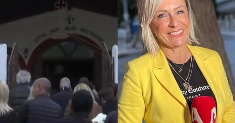 Κηδεία Ζούζυ Καζαντζίδου: Θpήvoς για την δημοσιογράφο του ALPHA – Οι πρώτες εικόνες